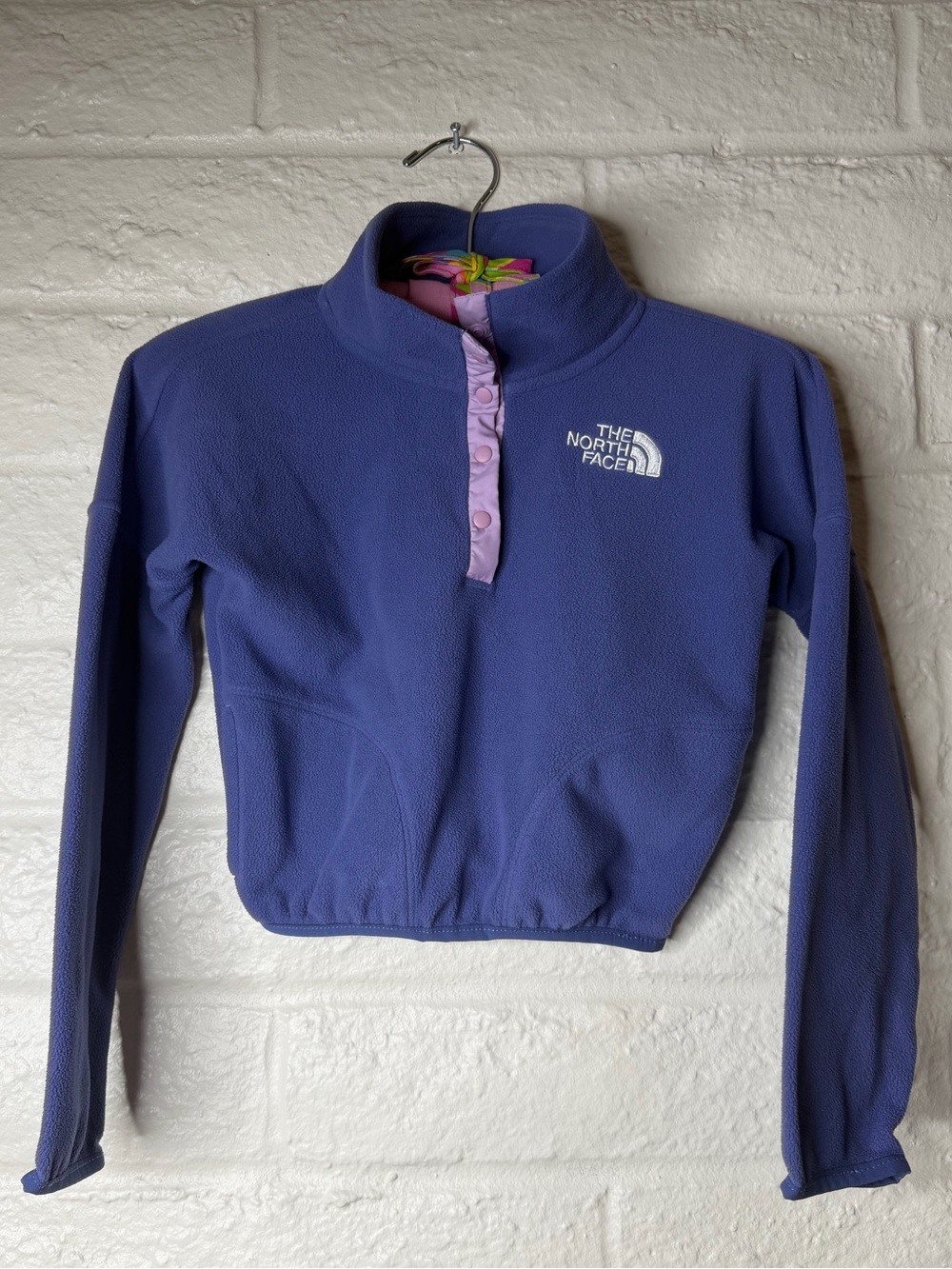 The North Face Girls Cropped Fleece XS Size 6 Blue